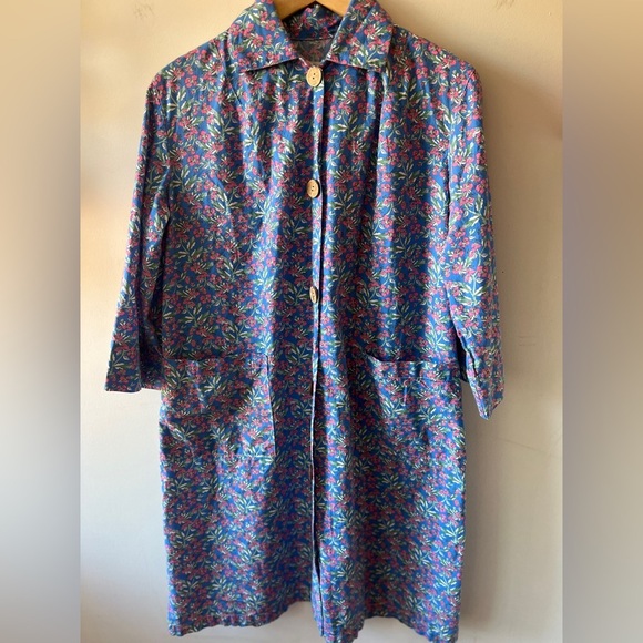 49th Apparel Floral Button Up Boyfriend Nightshirt XS GUC - Picture 8 of 13